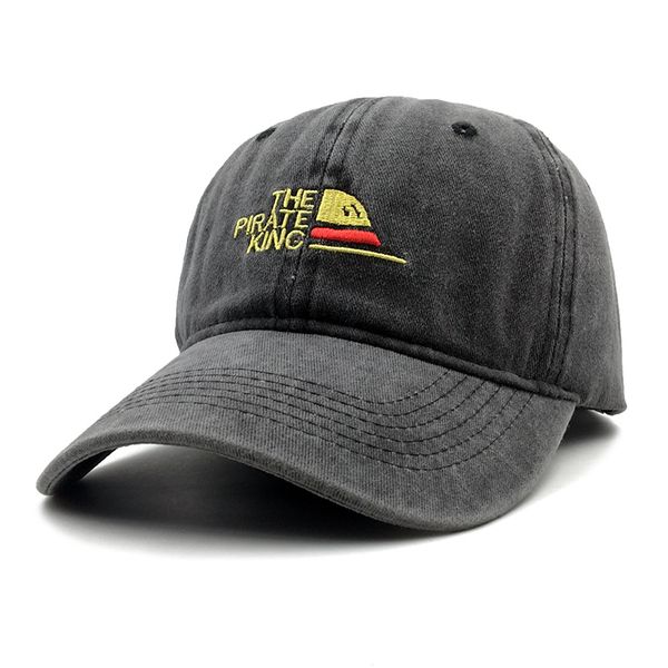 the pirate king dad hat 100% cotton embroidery luffy hat baseball cap anime fan hats for women men water wash snapback, Blue;gray
the pirate king dad hat 100% cotton embroidery luffy hat baseball cap anime fan hats for women men water wash snapback, Blue;gray