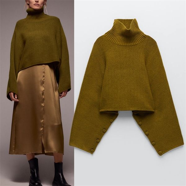 za 2020 autumn clothes green pullover knitted women's sweater turtleneck cropped woman sweaters fall long sleeve ladies lj201114, White;black
za 2020 autumn clothes green pullover knitted women's sweater turtleneck cropped woman sweaters fall long sleeve ladies lj201114, White;black