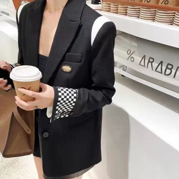 ce1ing fashion women suit designer clothes blazer with retro checkerboard 2022 spring new released, White;black
ce1ing fashion women suit designer clothes blazer with retro checkerboard 2022 spring new released, White;black