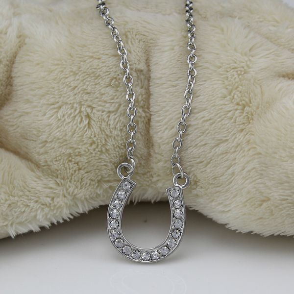 new arrival horse shoe necklace for women lead and nickel equestrian horseshoe jewelry made of zinc alloy with czech crystals, Silver
new arrival horse shoe necklace for women lead and nickel equestrian horseshoe jewelry made of zinc alloy with czech crystals, Silver