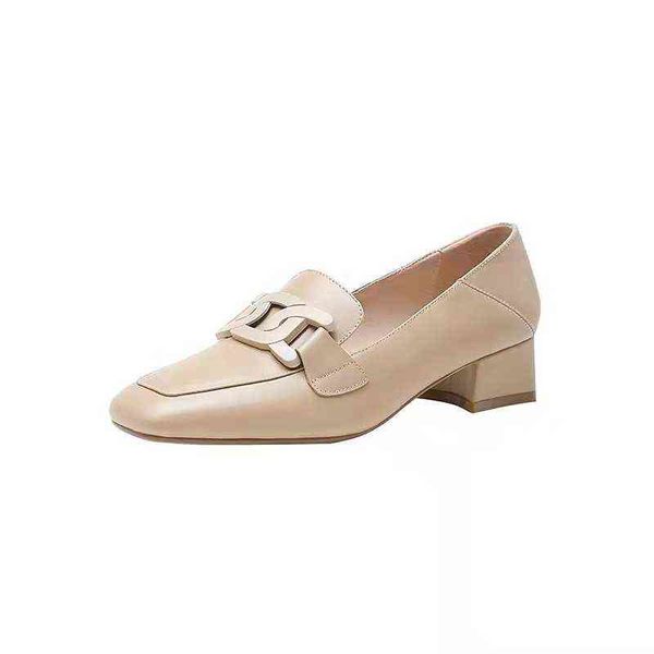 dress shoes high heels sandals 2022 autumn new leisure loafers women british style metal buckle square head small leather shoes 220629, Black
dress shoes high heels sandals 2022 autumn new leisure loafers women british style metal buckle square head small leather shoes 220629, Black