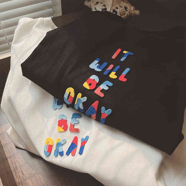 women's t-shirt 2022 color three-dimensional letters printed round neck t-shirt women's summer 2022 loose chic short sleeve 4d68, White
women's t-shirt 2022 color three-dimensional letters printed round neck t-shirt women's summer 2022 loose chic short sleeve 4d68, White