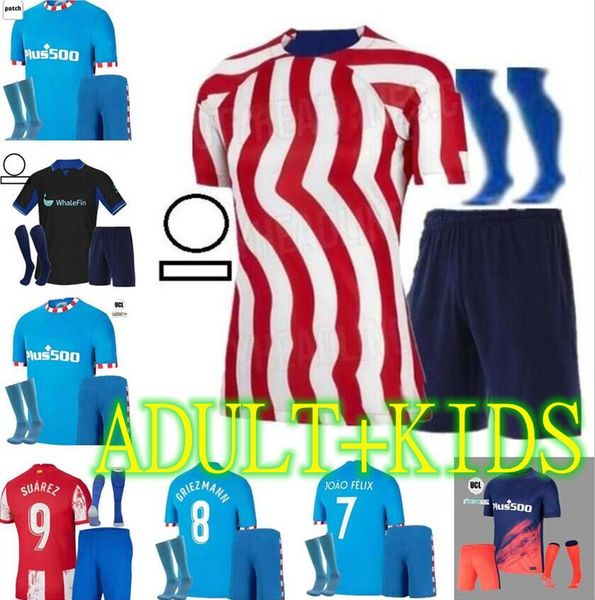 21 22 23 suarez cunha griezmann joao felix soccer jerseys 2022 2023 cunha m. llorente koke camiseta men kids kit football shirts set r. de p, Black;yellow
21 22 23 suarez cunha griezmann joao felix soccer jerseys 2022 2023 cunha m. llorente koke camiseta men kids kit football shirts set r. de p, Black;yellow