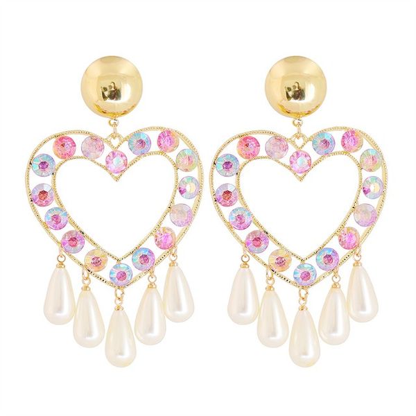 gold metal loving-heart dangle earrings high-quality classic crystal jewelry accessories for women wholesale, Silver
gold metal loving-heart dangle earrings high-quality classic crystal jewelry accessories for women wholesale, Silver