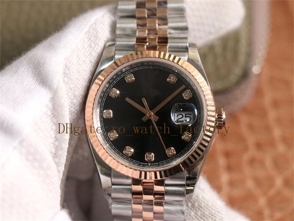 dj factory 36mm black alloy dial mens automatic cal.3235 watch mens rose gold steel jubilee ladies bracelet 126231 116233 flute bezel mechan, Slivery;brown
dj factory 36mm black alloy dial mens automatic cal.3235 watch mens rose gold steel jubilee ladies bracelet 126231 116233 flute bezel mechan, Slivery;brown