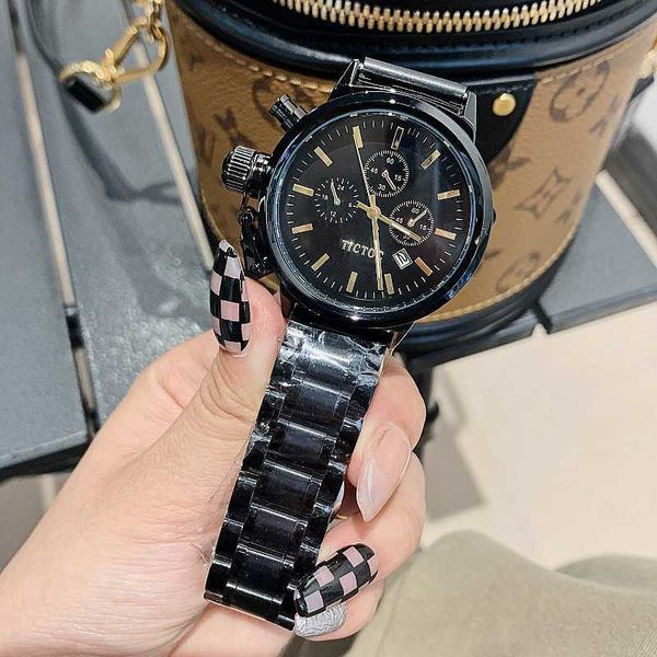 korean tt fashion watch multi-functional large dial solid stainless steel with calendar black women's watch, Slivery;golden
korean tt fashion watch multi-functional large dial solid stainless steel with calendar black women's watch, Slivery;golden
