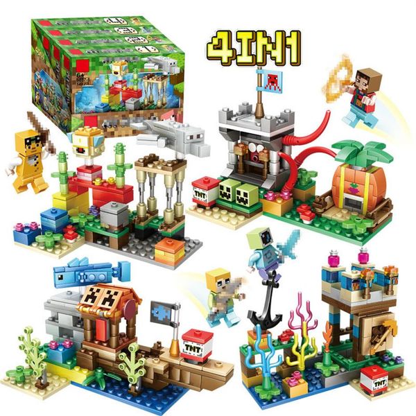 compatible splicing blocks minecraft four in one assembling model toys children's festival gift game role227i
compatible splicing blocks minecraft four in one assembling model toys children's festival gift game role227i