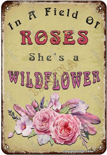 in a field of roses she's a wildflower for home farmhouse living room kitchen club metal vintage tin sign wall decoration 12x8 inches
in a field of roses she's a wildflower for home farmhouse living room kitchen club metal vintage tin sign wall decoration 12x8 inches