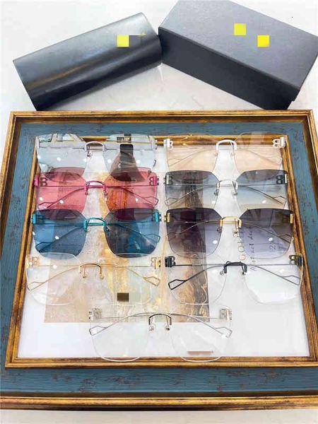 sunglasses frameless flat light glasses super fire bb0112 plain face large thin men's and women's, White;black
sunglasses frameless flat light glasses super fire bb0112 plain face large thin men's and women's, White;black