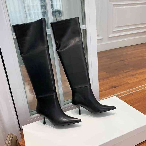 women's leather high-heeled boots boots winter shoes pointed head strange style, Black
women's leather high-heeled boots boots winter shoes pointed head strange style, Black