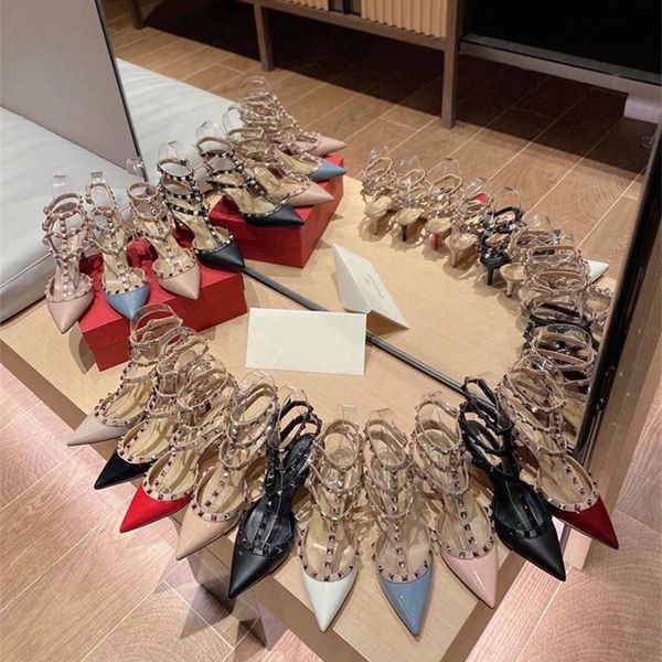 slippers v home rivet high heels t strap pointed 3 band warren sandals z leather shallow mouth versatile thin heel baotou women's singl, Black
slippers v home rivet high heels t strap pointed 3 band warren sandals z leather shallow mouth versatile thin heel baotou women's singl, Black