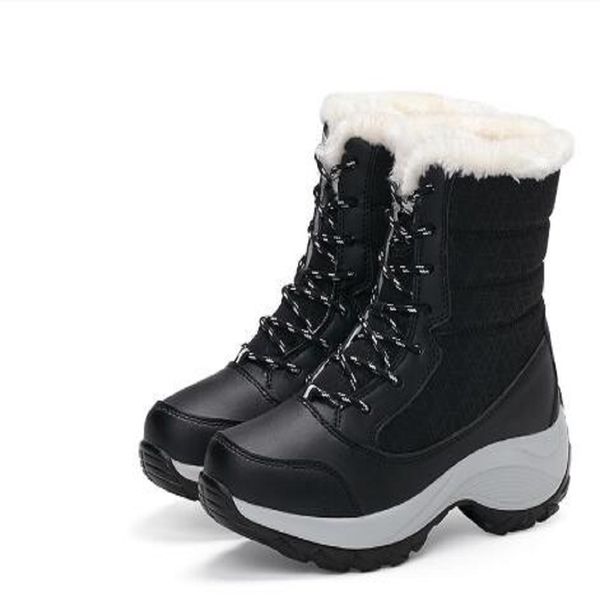 women boots waterproof winter shoes woman snow platform keep warm ankle winter boot with thick fur heels botas mujer, Black
women boots waterproof winter shoes woman snow platform keep warm ankle winter boot with thick fur heels botas mujer, Black