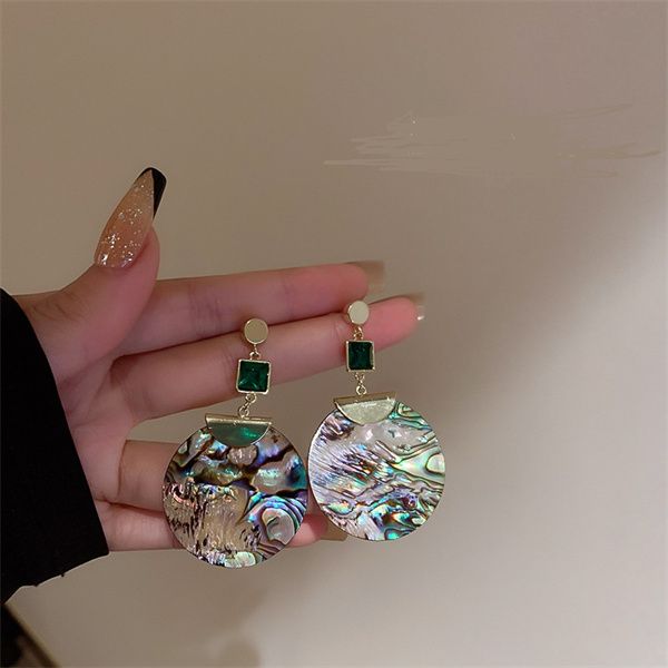 charlocco fashion vintage dangle chandelier long fringe metal square green glass large round shell earrings women's personality earring, Silver
charlocco fashion vintage dangle chandelier long fringe metal square green glass large round shell earrings women's personality earring, Silver