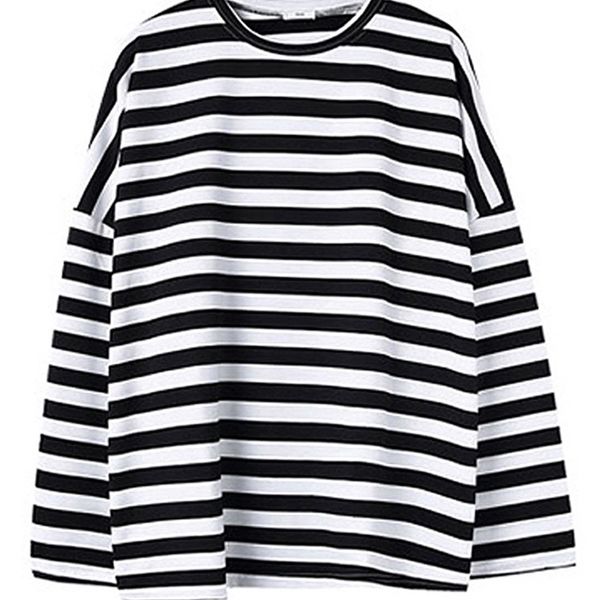 oversized t shirt spring autumn women harajuku striped t-shirt korean casual full sleeve o-neck t-shirts ulzzang femme black 220427, White
oversized t shirt spring autumn women harajuku striped t-shirt korean casual full sleeve o-neck t-shirts ulzzang femme black 220427, White