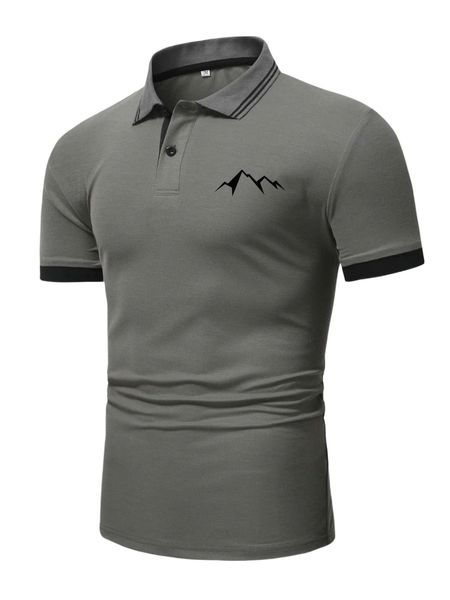 men mountain print polo shirt o2vr#, White;black