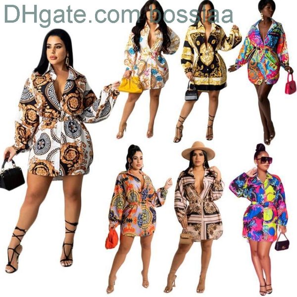 womens long sleeves shirt dresses 2022 fashion spring autumn casual clothing printed shirt dress with belt, Black;gray
womens long sleeves shirt dresses 2022 fashion spring autumn casual clothing printed shirt dress with belt, Black;gray