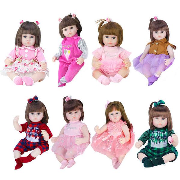 reborn baby doll 42cm silicone toddler princess lifelike body fashionable simulation reborn toy for kids children christmas gift aa220325
reborn baby doll 42cm silicone toddler princess lifelike body fashionable simulation reborn toy for kids children christmas gift aa220325