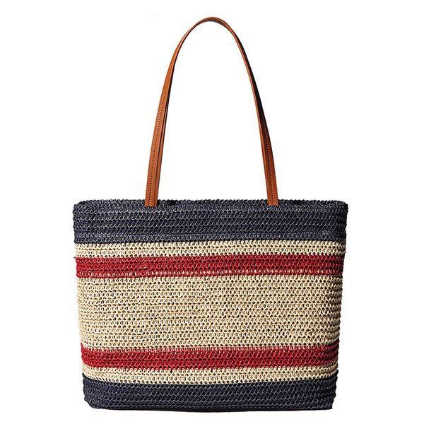 women's luxury shopper casual handbag woven straw tote bag shopping bag beach purse
women's luxury shopper casual handbag woven straw tote bag shopping bag beach purse