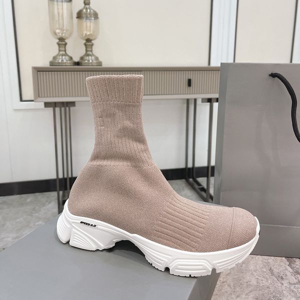 mens women speed trainers technical ankle boots recycled knit sneakers rubber bottom designer shoes with box eu35-44, Black
mens women speed trainers technical ankle boots recycled knit sneakers rubber bottom designer shoes with box eu35-44, Black