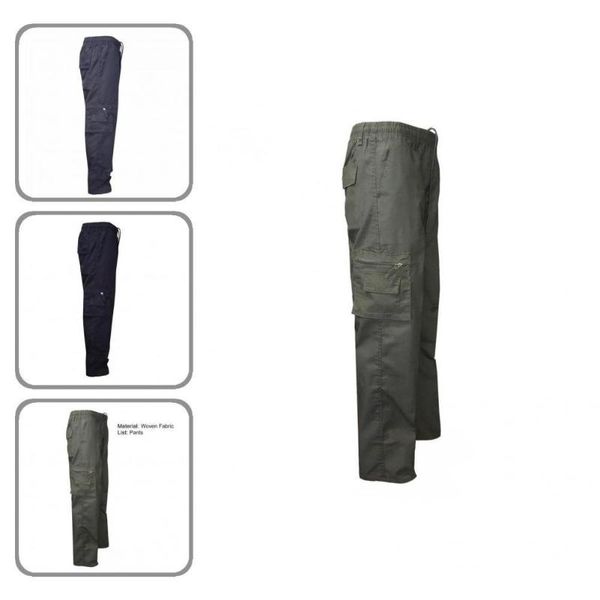 men's pants men's pants elastic waist wear resistant solid color drawstring men cargo for mountain climbing, Black
men's pants men's pants elastic waist wear resistant solid color drawstring men cargo for mountain climbing, Black