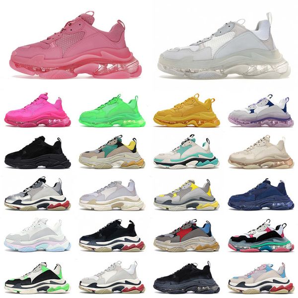 2022 arrival triple s platform flat casual shoes for mens women 17fw paris crystal clear sole vintage old fashion trainers sneakers eur 36-4, Black
2022 arrival triple s platform flat casual shoes for mens women 17fw paris crystal clear sole vintage old fashion trainers sneakers eur 36-4, Black