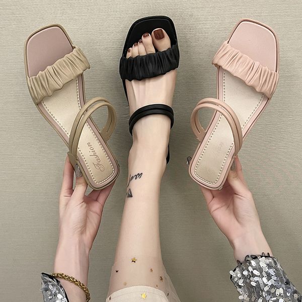 new sandals 2022 ladies slippers two wear summer fashion plastic shoes high heel, Black
new sandals 2022 ladies slippers two wear summer fashion plastic shoes high heel, Black