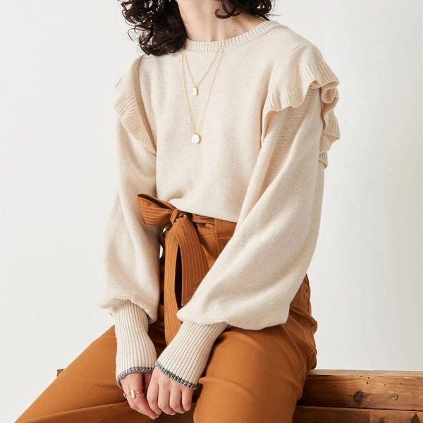 women's sweaters women's sweaters women wool blend o-neck ruffles knitted solid color long puff sleeve autumn winter 2022 female c, White;black
women's sweaters women's sweaters women wool blend o-neck ruffles knitted solid color long puff sleeve autumn winter 2022 female c, White;black