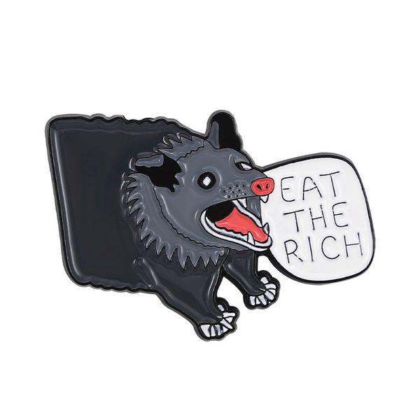 possum enamel pins custom eat the rich brooches lapel badges animal fun quotes jewelry creative gift for kids friends, Blue
possum enamel pins custom eat the rich brooches lapel badges animal fun quotes jewelry creative gift for kids friends, Blue