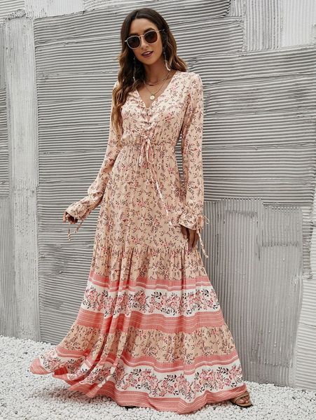 floral grommet eyelets lace up ruffle hem dress y6zk#, Black;gray
floral grommet eyelets lace up ruffle hem dress y6zk#, Black;gray