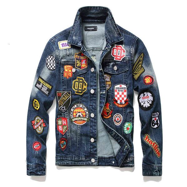 men's jackets autumn and winter men's wear tear fit stretch denim jacket style badge long sleeve fashion curi, Black;brown
men's jackets autumn and winter men's wear tear fit stretch denim jacket style badge long sleeve fashion curi, Black;brown