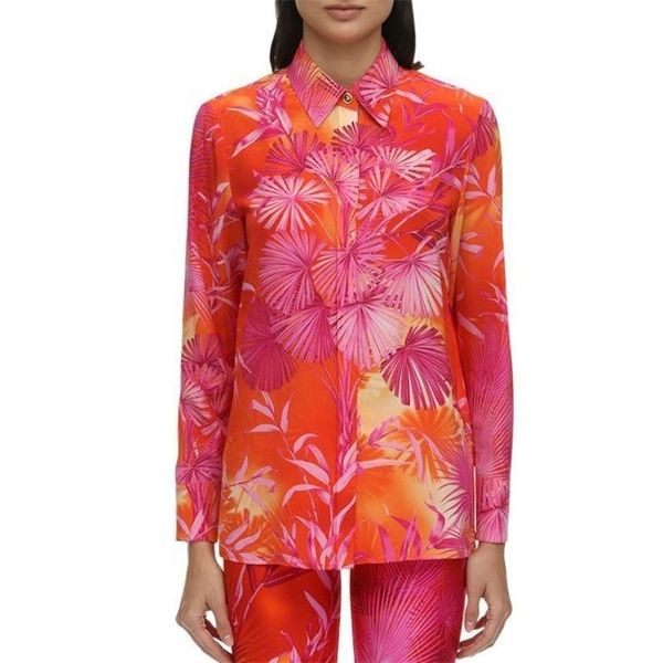 deat 2020 new summer fashion women turn down collar full sleeves printed single breasted straight shirt two piece set lj201125, White
deat 2020 new summer fashion women turn down collar full sleeves printed single breasted straight shirt two piece set lj201125, White