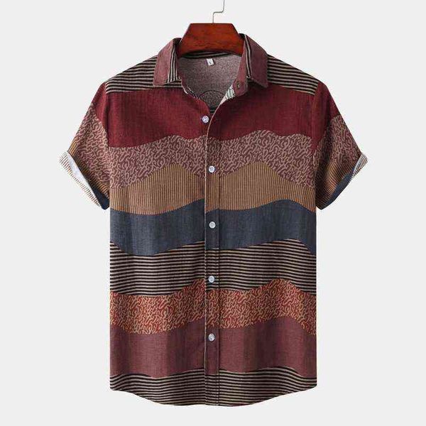 mens shirt vintage ethnic style printing loose short sleeve casual shirts daily wearing office blouse chemise homme y220411, White;black
mens shirt vintage ethnic style printing loose short sleeve casual shirts daily wearing office blouse chemise homme y220411, White;black