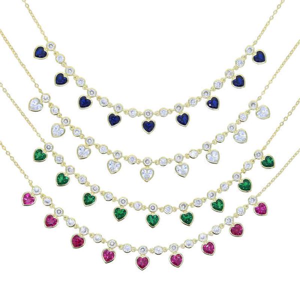 2021 valentine's day gift luxury 5mm heart choker necklace pave red green blue white crystal jewelry for women lovely brincos, Silver
2021 valentine's day gift luxury 5mm heart choker necklace pave red green blue white crystal jewelry for women lovely brincos, Silver