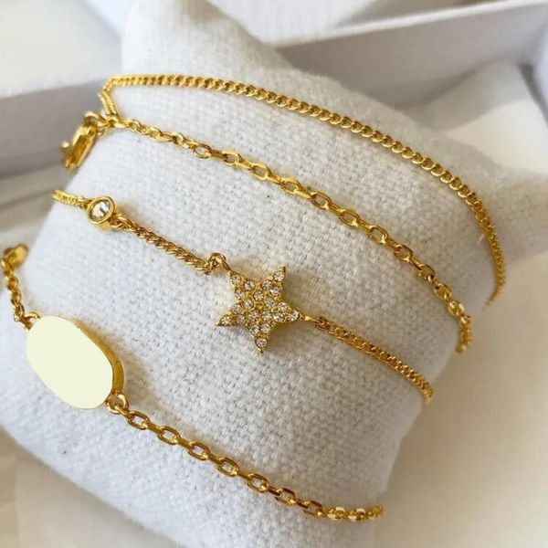 the luxury jewelry or gold chain pendants hipping bijoux designer original packaging letter d star double layer necklace, Silver 
the luxury jewelry or gold chain pendants hipping bijoux designer original packaging letter d star double layer necklace, Silver