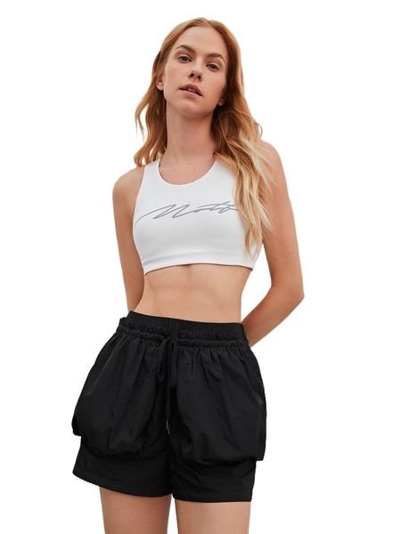 motf premium bubble pocket shorts e52o#, White;black
