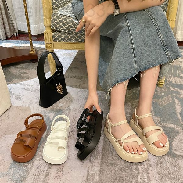 sandals designer french flat bottomed niche design fairy style leisure thick muffin toe set beach roman sandals in summer wfpd, Black
sandals designer french flat bottomed niche design fairy style leisure thick muffin toe set beach roman sandals in summer wfpd, Black