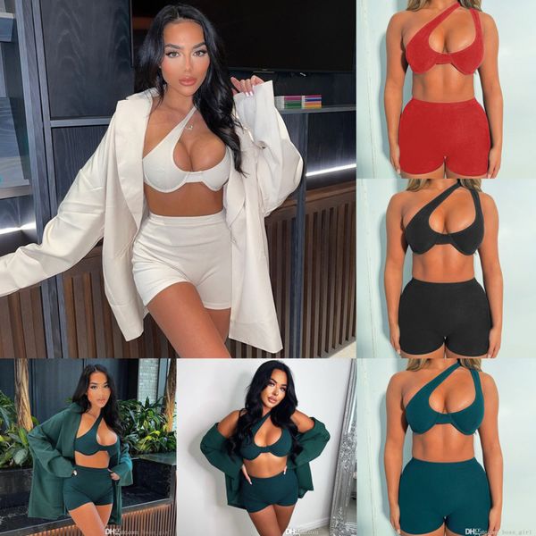 2022 womens sports tracksuits designer summer hollow out vest and shorts casual two piece pant set yoga outfits, Gray
2022 womens sports tracksuits designer summer hollow out vest and shorts casual two piece pant set yoga outfits, Gray