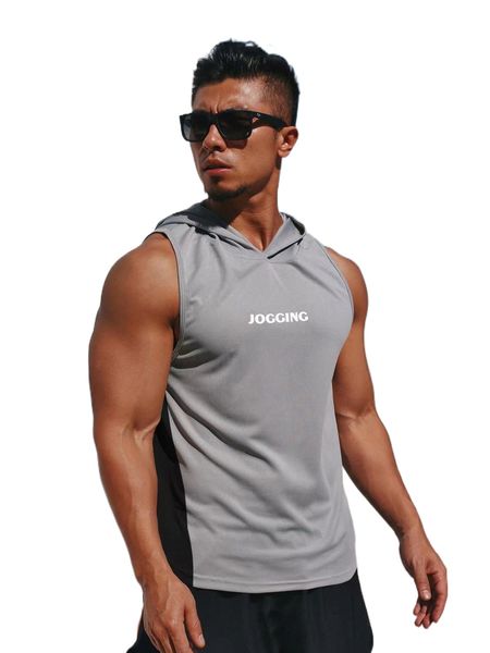 men color block letter graphic hooded sports tank l4i7#, White;black
men color block letter graphic hooded sports tank l4i7#, White;black