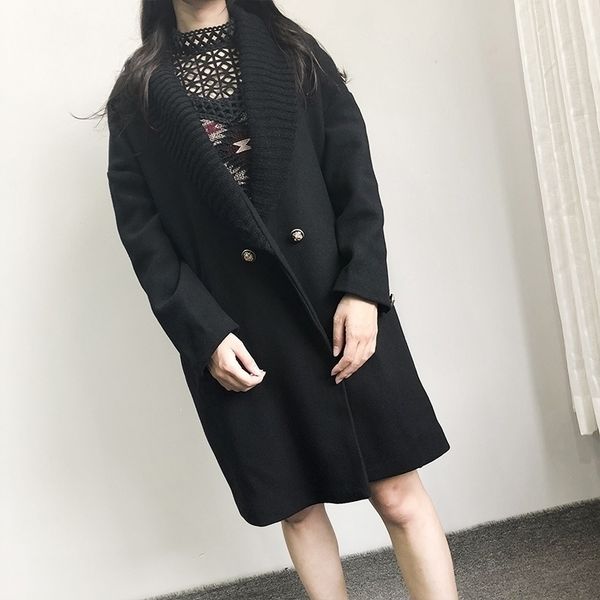 fashion streetwear long winter fashion wool coats double breasted wool blend coat and jacket turndown collar coat femenino 201102, Black
fashion streetwear long winter fashion wool coats double breasted wool blend coat and jacket turndown collar coat femenino 201102, Black