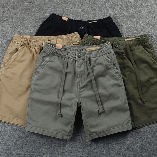 shorts mens casual cotton work trousers knee length elastic waist men chino 220520, White;black
shorts mens casual cotton work trousers knee length elastic waist men chino 220520, White;black