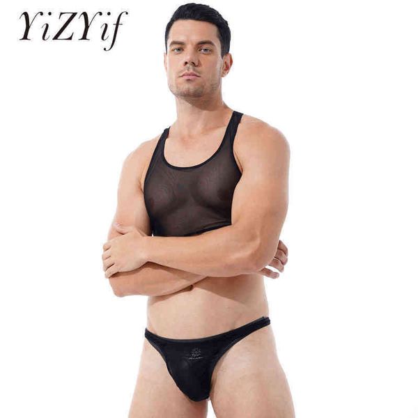 nxy set mens see through mesh erotic lingerie underwear sleeveless cropped tank with low waist thongs briefs swimwear 0211, Red;black
nxy set mens see through mesh erotic lingerie underwear sleeveless cropped tank with low waist thongs briefs swimwear 0211, Red;black