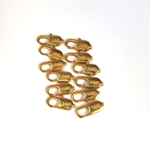 solid real 14k yellow gold plating jewelry lobster claw clasp spring ring clasp chain part 12pcs wholesale prices 16*6mm
solid real 14k yellow gold plating jewelry lobster claw clasp spring ring clasp chain part 12pcs wholesale prices 16*6mm