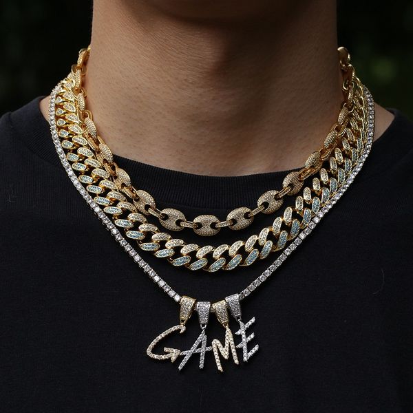 26 letters designer tennis necklace pendant crystal iced out chain initial 60cm length chain & letter men women hip hop rock bling jewelry, Silver
26 letters designer tennis necklace pendant crystal iced out chain initial 60cm length chain & letter men women hip hop rock bling jewelry, Silver