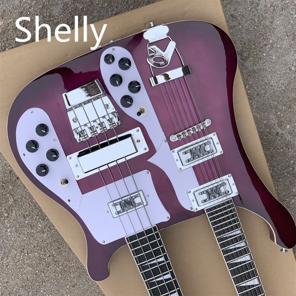 wine red color 4 and 12 strings double neck electric guitar with white pickguard can be customized guitars guitarra
wine red color 4 and 12 strings double neck electric guitar with white pickguard can be customized guitars guitarra