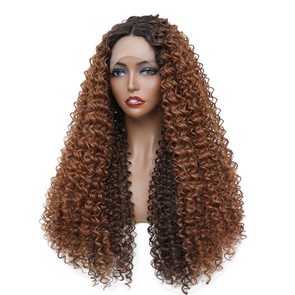 synthetic wig lace front wig kinky curly with baby hair middle part heat resistant fiber hair ombre brown for black womenfactory direct
synthetic wig lace front wig kinky curly with baby hair middle part heat resistant fiber hair ombre brown for black womenfactory direct