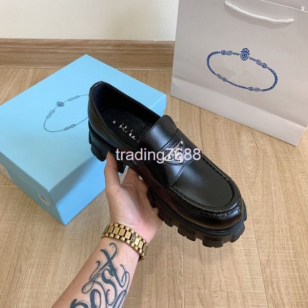 dress shoes high version p home tricolor leffer shoes women's thick soled high heel british pure leather, Black
dress shoes high version p home tricolor leffer shoes women's thick soled high heel british pure leather, Black