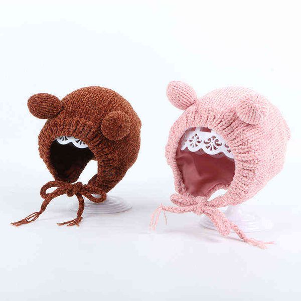outdoor ear protection baby hat cute bear ear baby boy girl winter hat autumn soft warm knitted cap hats toddler children hood l220728, Yellow
outdoor ear protection baby hat cute bear ear baby boy girl winter hat autumn soft warm knitted cap hats toddler children hood l220728, Yellow