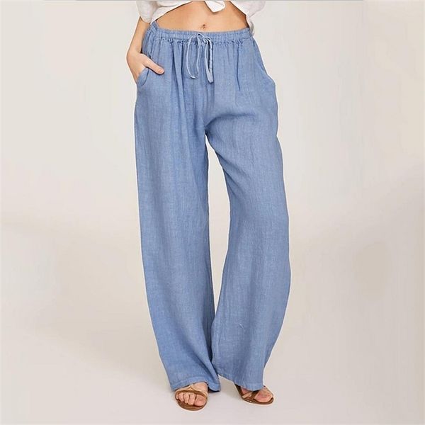 cotton linen pant fashion solid color high waist drawstring straight loose vintage casual lady wide-leg long 220325, Black;white
cotton linen pant fashion solid color high waist drawstring straight loose vintage casual lady wide-leg long 220325, Black;white