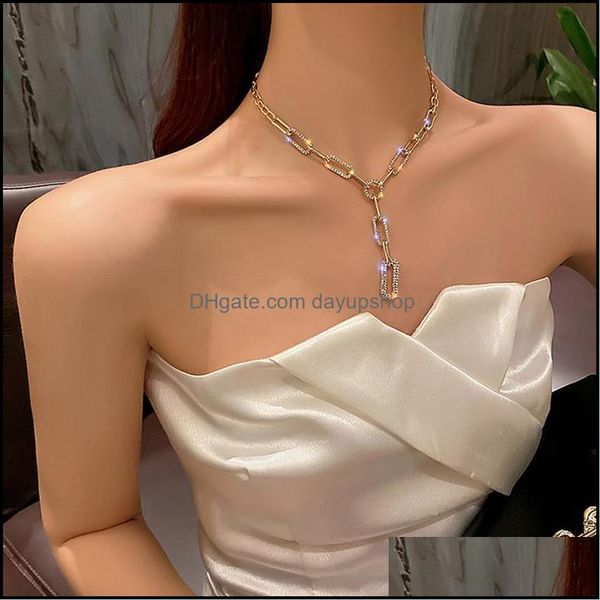 chains necklaces pendants jewelry fashion exaggerated around the neck y-shaped flash diamond necklace ladies hip-hop personal dhfrt, Silver
chains necklaces pendants jewelry fashion exaggerated around the neck y-shaped flash diamond necklace ladies hip-hop personal dhfrt, Silver