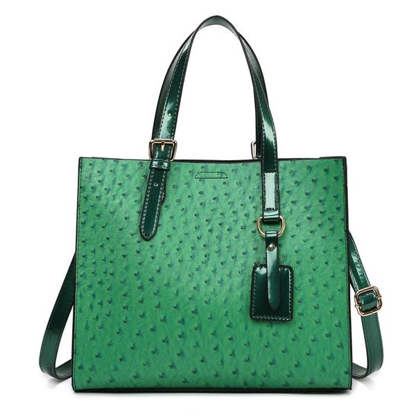 evening bags green ostrich large shopper handbags shoulder women's high-quality leather with crossbody strap
evening bags green ostrich large shopper handbags shoulder women's high-quality leather with crossbody strap